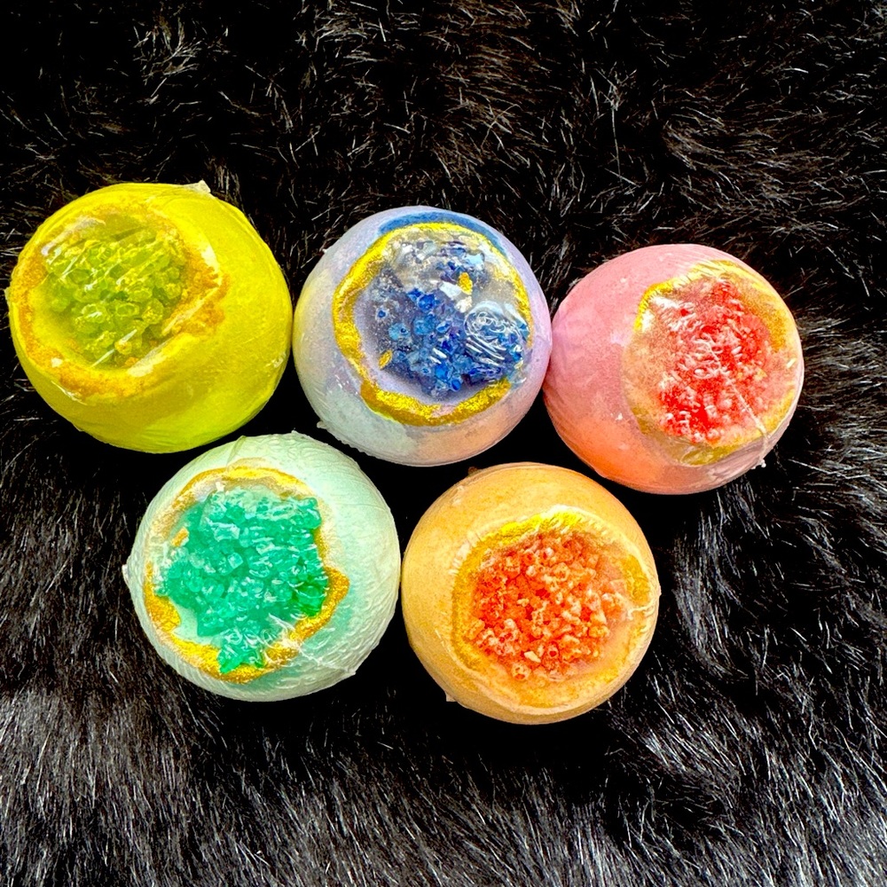 Geode Bath Bombs 5 Pack